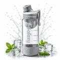 Butelka na wodę z uchwytem, sportowy bidon z miarką 800ML GALAXY szary BD71SZ