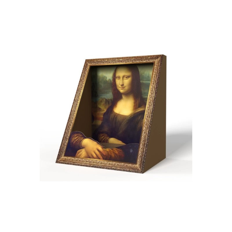 Drapak domek DLA KOTA - obraz ramka Mona Lisa, legowisko KOT29