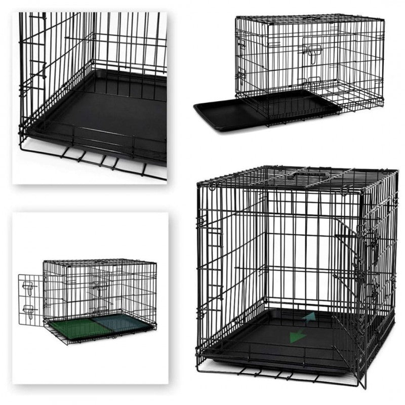 DUŻA KLATKA KENNELOWA METALOWA KOJEC Transporter dla PSA KOTA 107x71x77,5cm KOT34