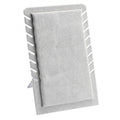 Ekspozytor stojący na naszyjniki, zamszowy szary 28,5x 19 cm E60