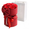 Flower box, bukiet zapachowych kwiatów mydlanych w pudełku 8szt. BUK24CZE