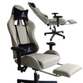 Fotel gamingowy obrotowy EvoChair z masażerem i regulowanymi podłokietnikami KO45SZ-MAT