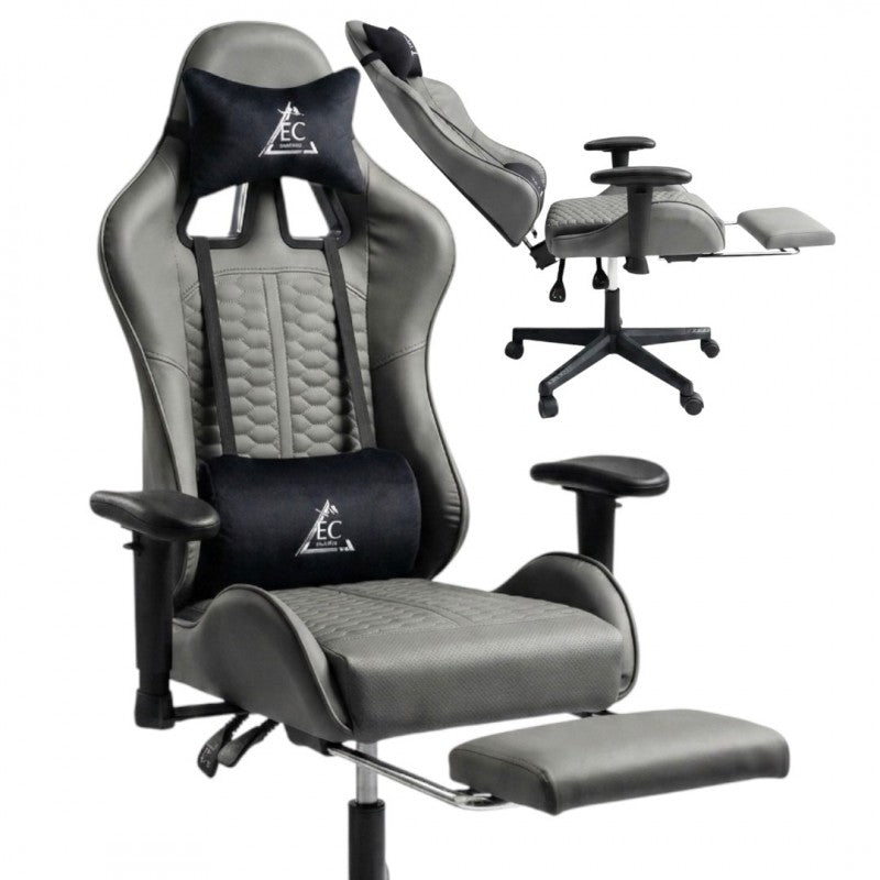 Fotel gamingowy obrotowy EvoChair z masażerem i regulowanymi podłokietnikami KO45SZ
