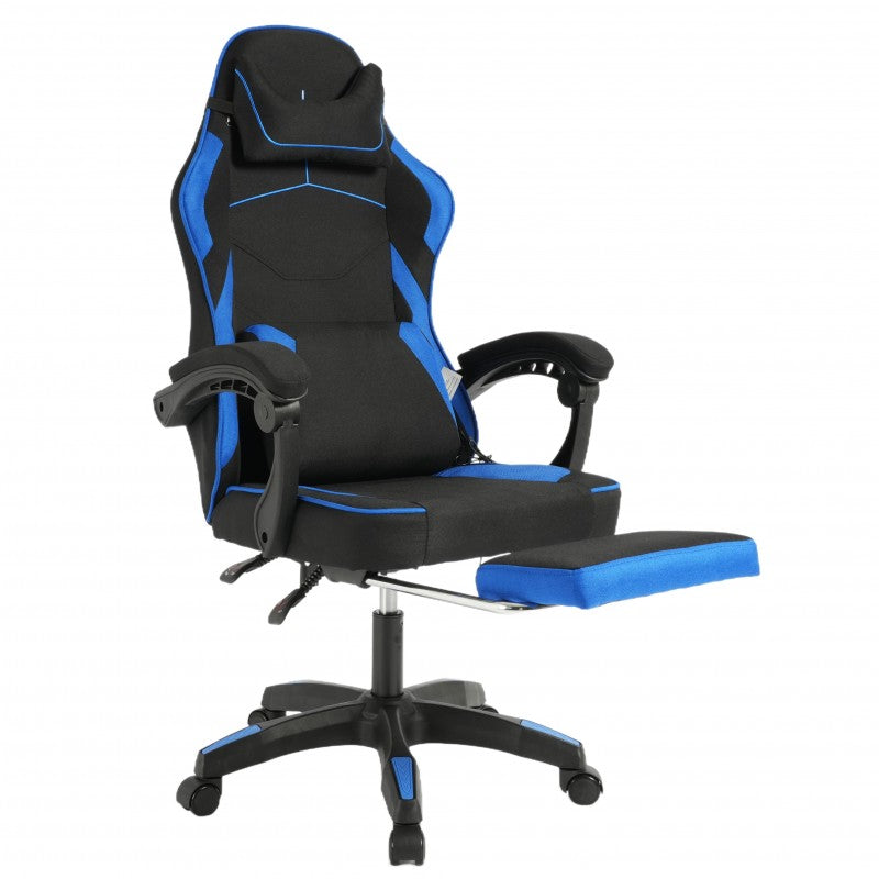 Fotel gamingowy obrotowy VECTOR z masażerem i podnóżkiem KO48N