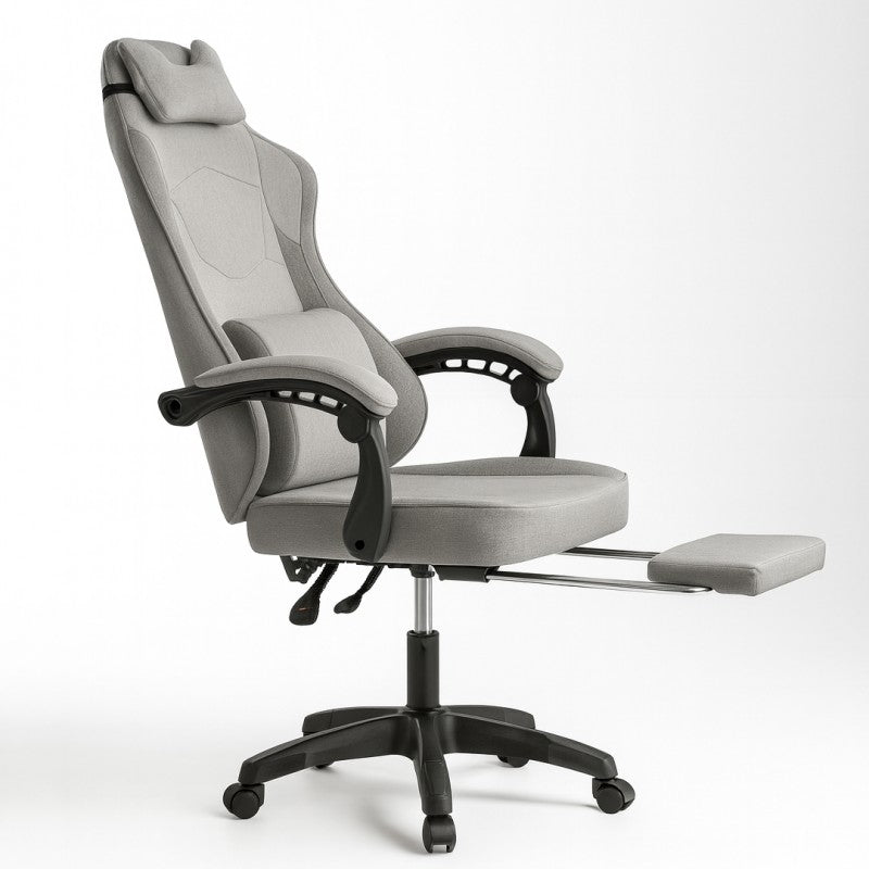 Fotel gamingowy obrotowy VECTOR z masażerem podnóżkiem KO48SZ