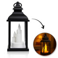 Lampion dekoracyjny LED z imitacją świec 10 x 22 cm - LAMP52CZ