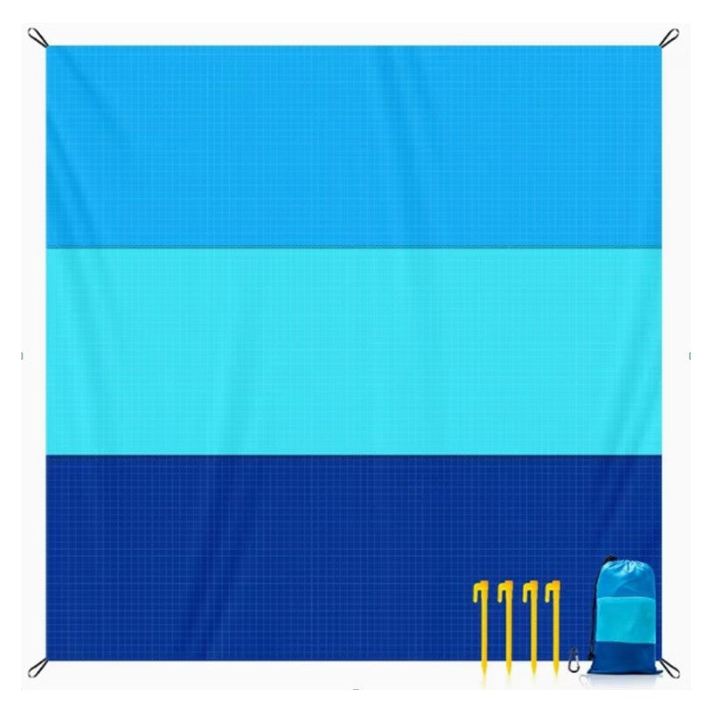 Mata plażowa koc piknikowy piaskoodporny 200x210 cm, wodoodporny XXL MATA13