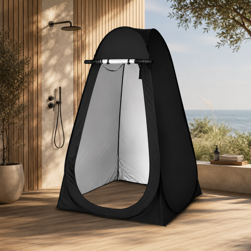 Namiot na Prysznic Przebieralnia Toaleta WC Przenośna Plażowy Kempingowy 185x103x100cm BAL17