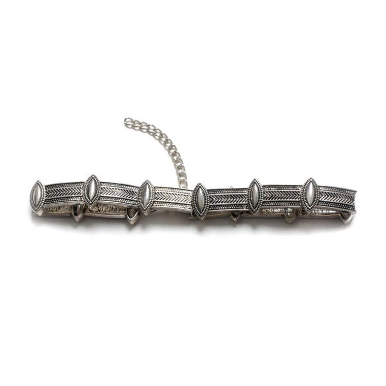 NASZYJNIK CHOKER METAL, BOHO, GRUBY N512