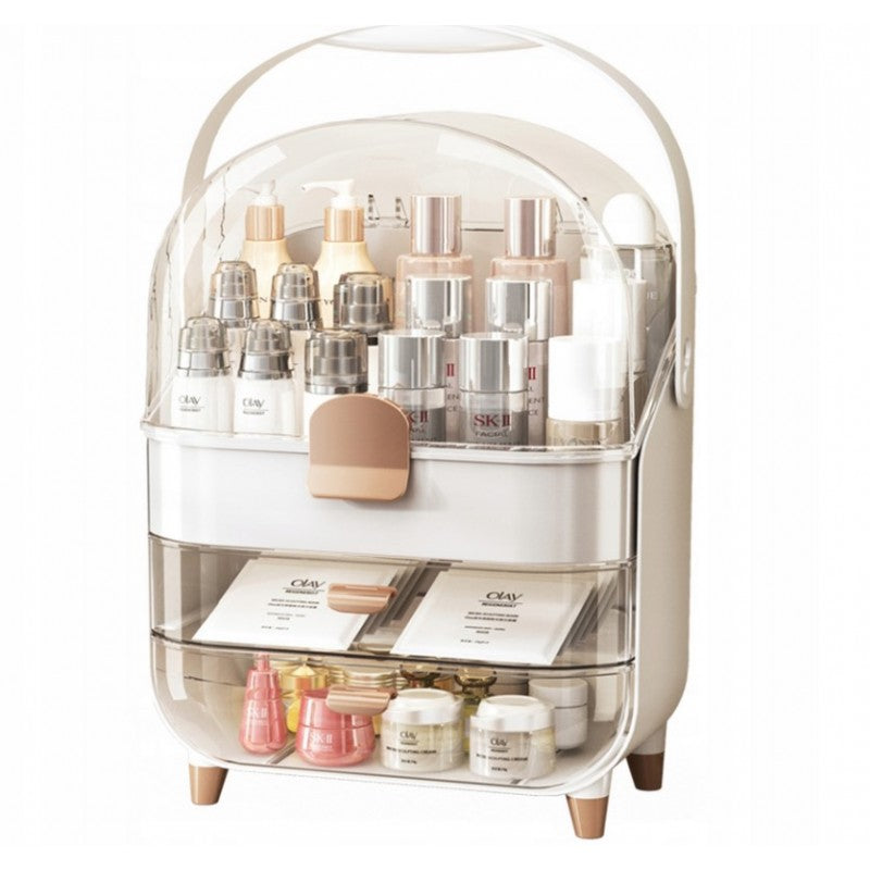 Organizer szkatułka na kosmetyki, biżuterię, biały 38 x 27 x 18 cm CB73