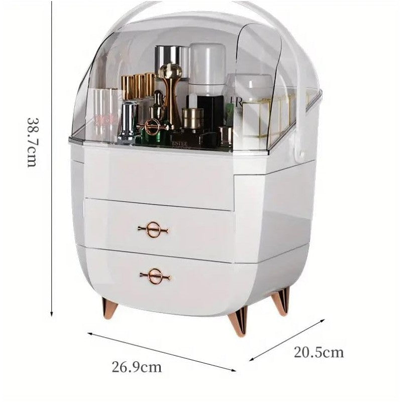 Organizer szkatułka na kosmetyki, biżuterię XL wielopoziomowy 27x21x39 cm CB76CZ