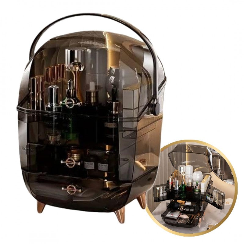 Organizer szkatułka na kosmetyki, biżuterię XL wielopoziomowy 27x21x39 cm CB76CZ