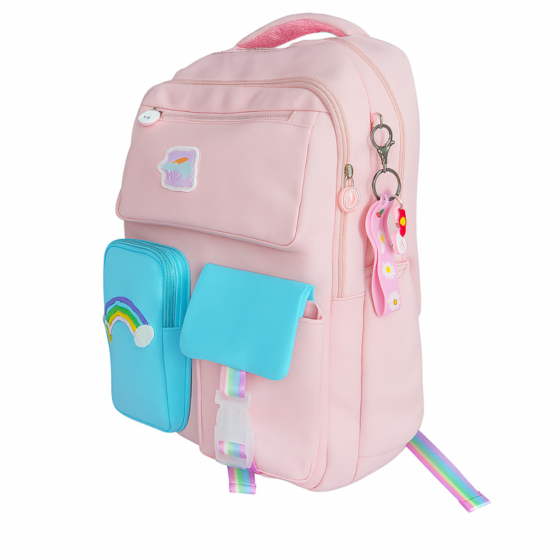 Plecak RAINBOW sweet szkolny uniwersalny kieszonki, odblaski PL160R