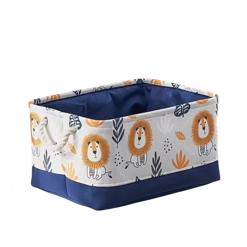Pojemnik na zabawki kosz, organizer lwy 30х40х22cm - OR114