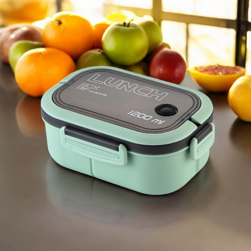 Śniadaniówka LUNCH BOX ze sztućcami 21 x 14,5 x 8cm mięta PJM44M