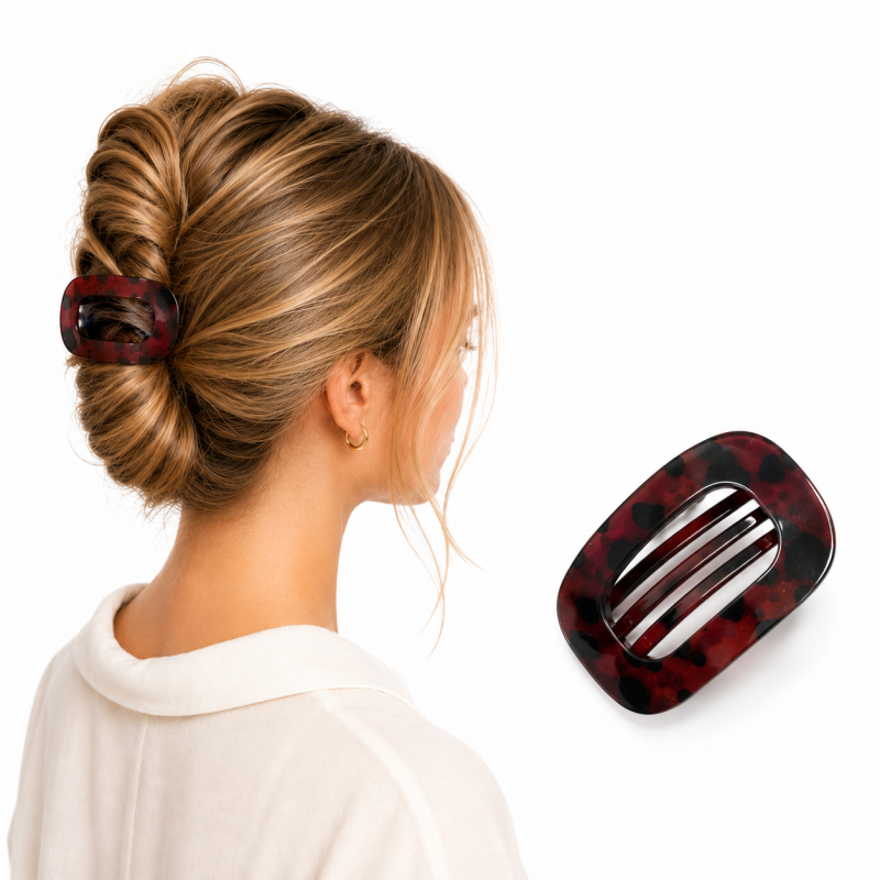 Spinka do włosów bordo XL elegancka SP464