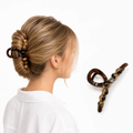 Spinka do włosów brąz XL elegancka klamra SP468