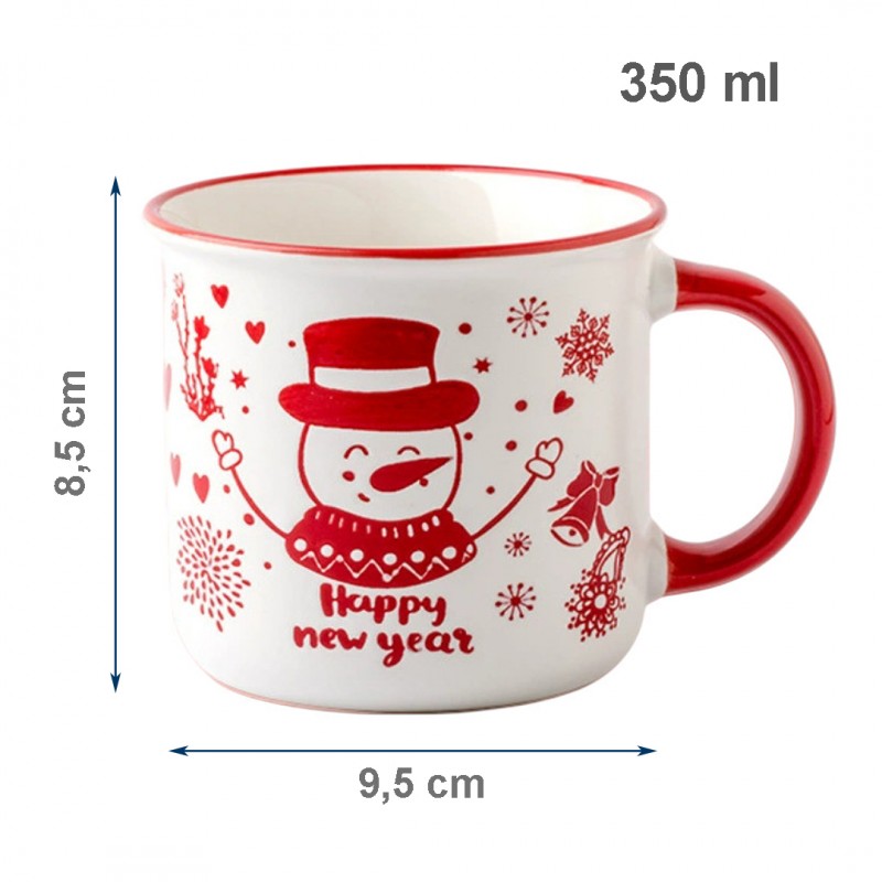 Świąteczny Kubek ceramiczny 350 ml + Pudełko na Prezent KB13