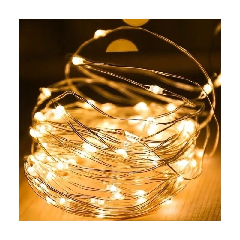 Światełka lampki na żyłce wewnętrzne 20 LED Ciepłe Białe LAMP25CB