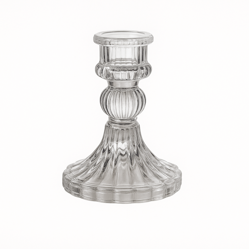 Świecznik dekoracyjny, szklany Glamour 10 cm - SW11