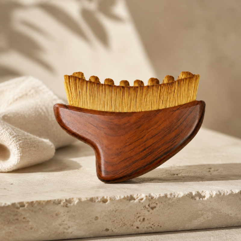 Szczotka do masażu twarzy, delikatne włosie 8,2 x 7,5 x 10,8cm SCZ25