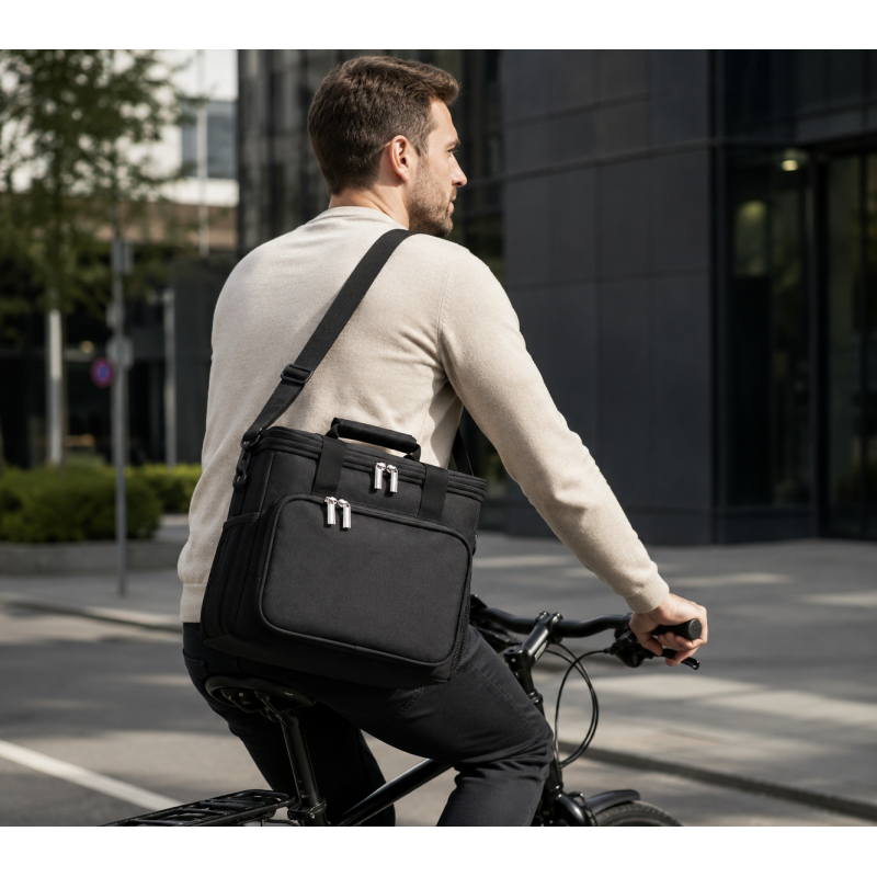 Torba termiczna do przenoszenia żywności LUNCH BOX 15l + 2 wkłady chłodzące KP06CZ