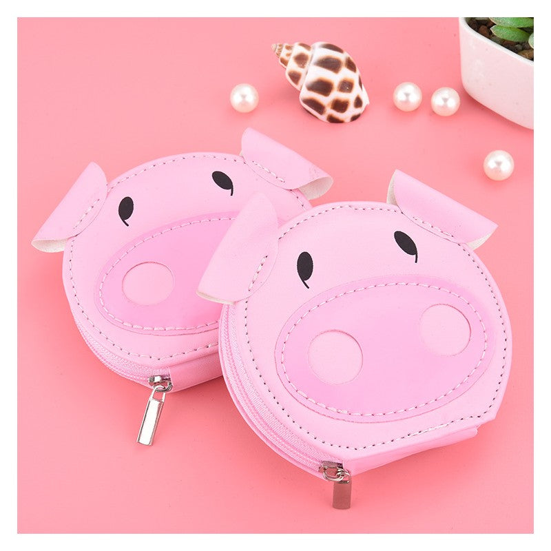 Zestaw akcesoriów do manicure w etui różowa świnka 7w1 AK07