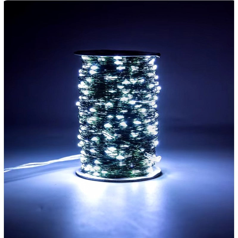 Zewnętrzne/ wewnętrzne lampki choinkowe drucik 500 LED 50m, zimne białe LAMP36B